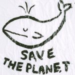 Whale motif save the planet