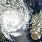 tropical cyclone eloise off madagascar
