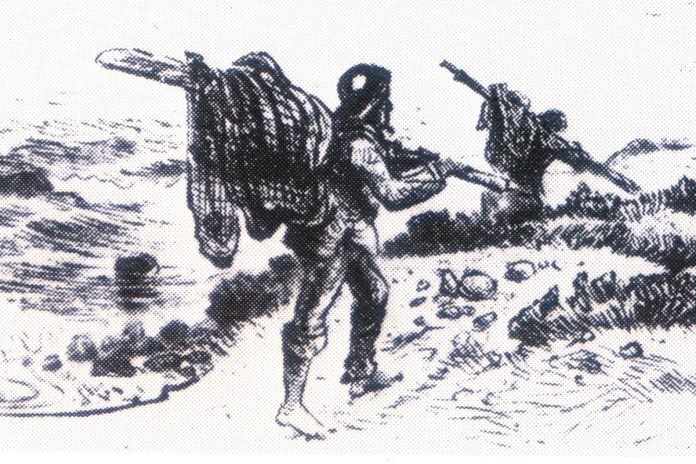 earliest trek sketch 1800 Simons Town