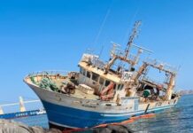 Fishing Vessel Runs Aground