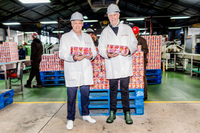 Minister Aucamp (left) and Oceana CEO Neville Brink